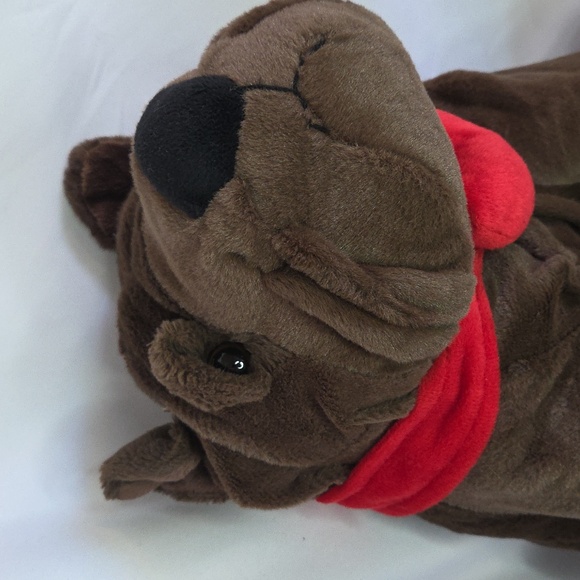 Dandee Shar Pei Bull dog Bull mastiff valentine chocolate plush 10" - Picture 1 of 16